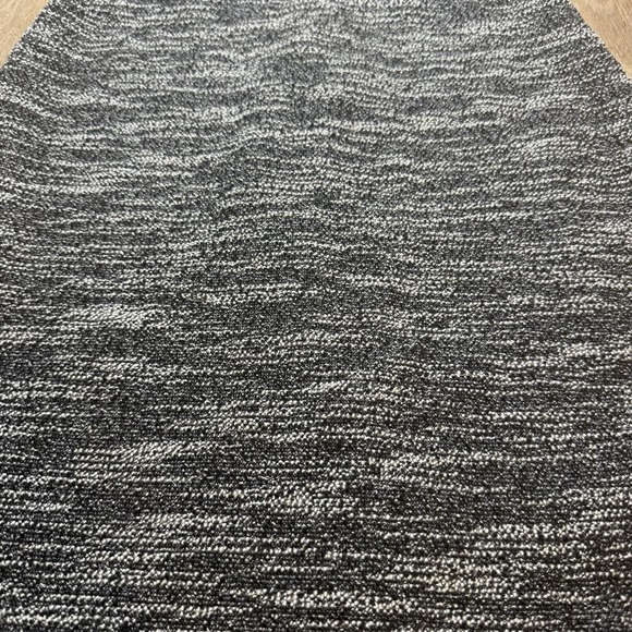 Banana Republic Knit Sheath Dress Sz 12 Marled Black White Tweed Short Sleeve - Picture 5 of 12